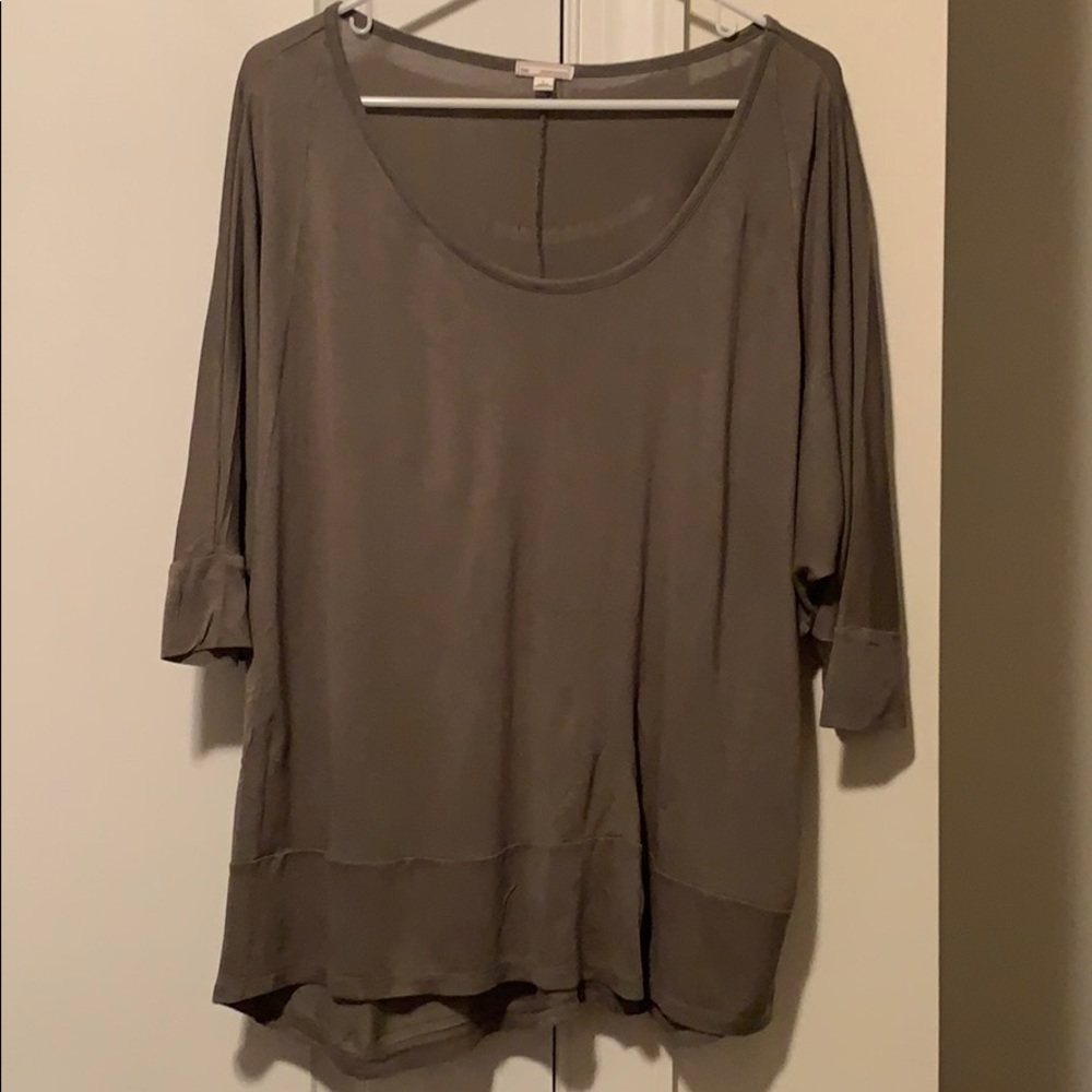 Gap Olive Green Dolman Sleeve Top